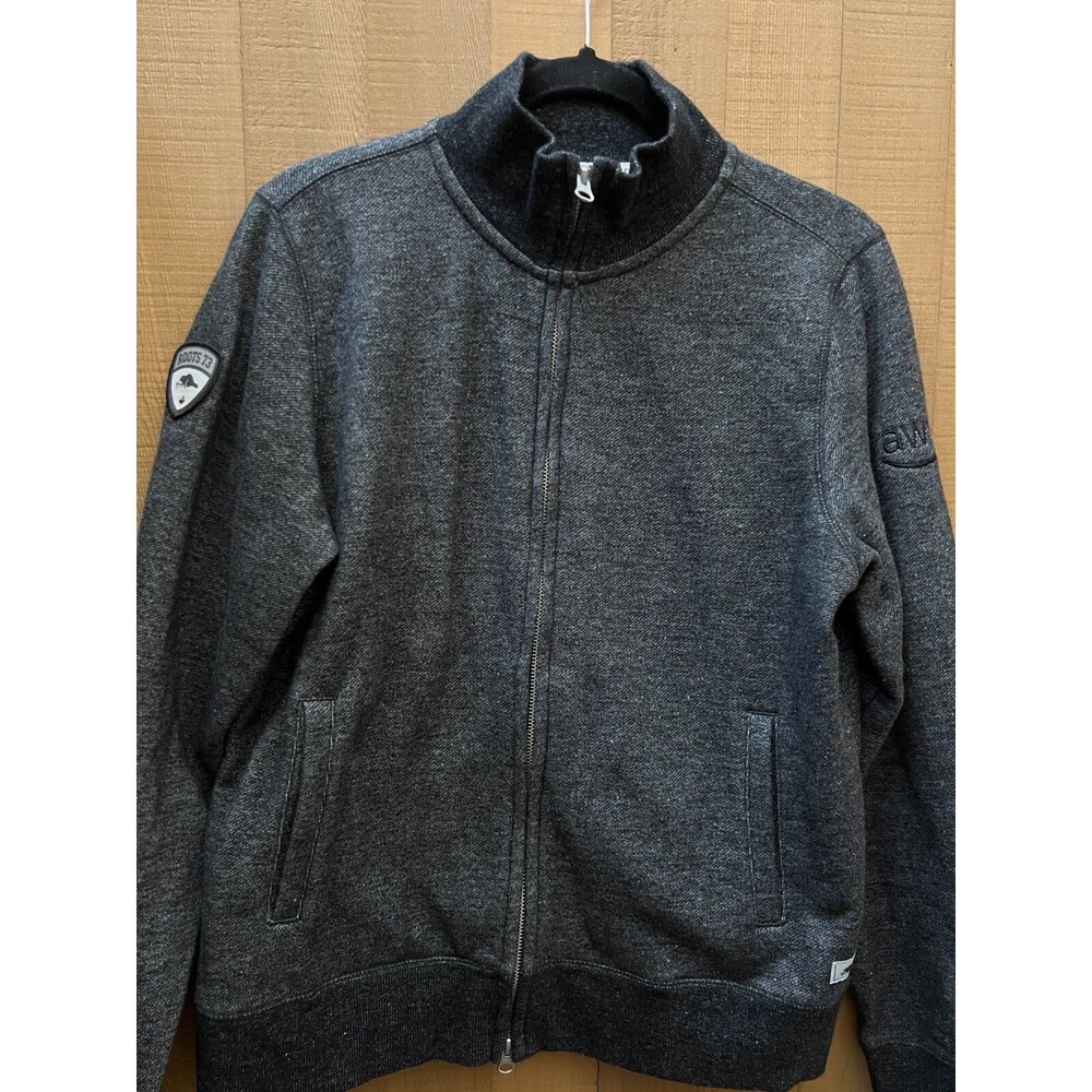 Roots 73 Black Fleece Womens Jacket size xl gray bomber aws amazon swag employee